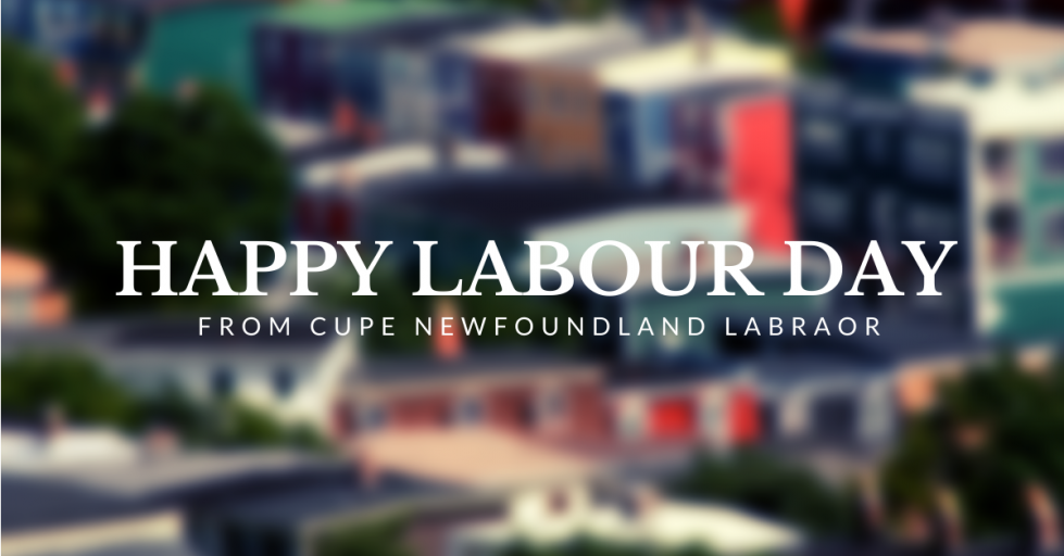 Web banner: Happy Labour Day from CUPE Newfoundland Labrador